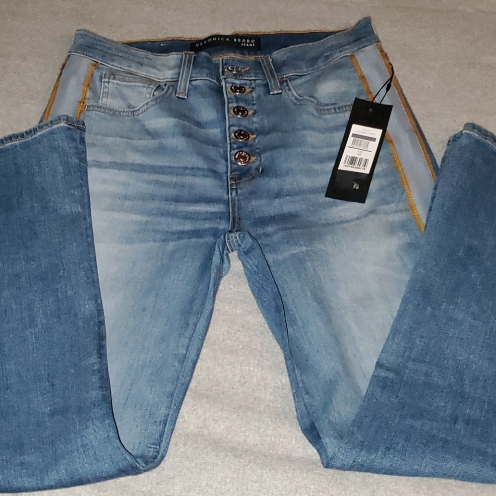 Veronica Beard Carolyn High Rise Bootcut Jeans Sz 28 NEW